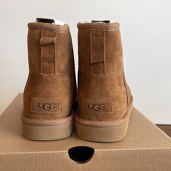UGG Classic Mini Side Logo II Chestnut Women Size 7 - Picture 7 of 15